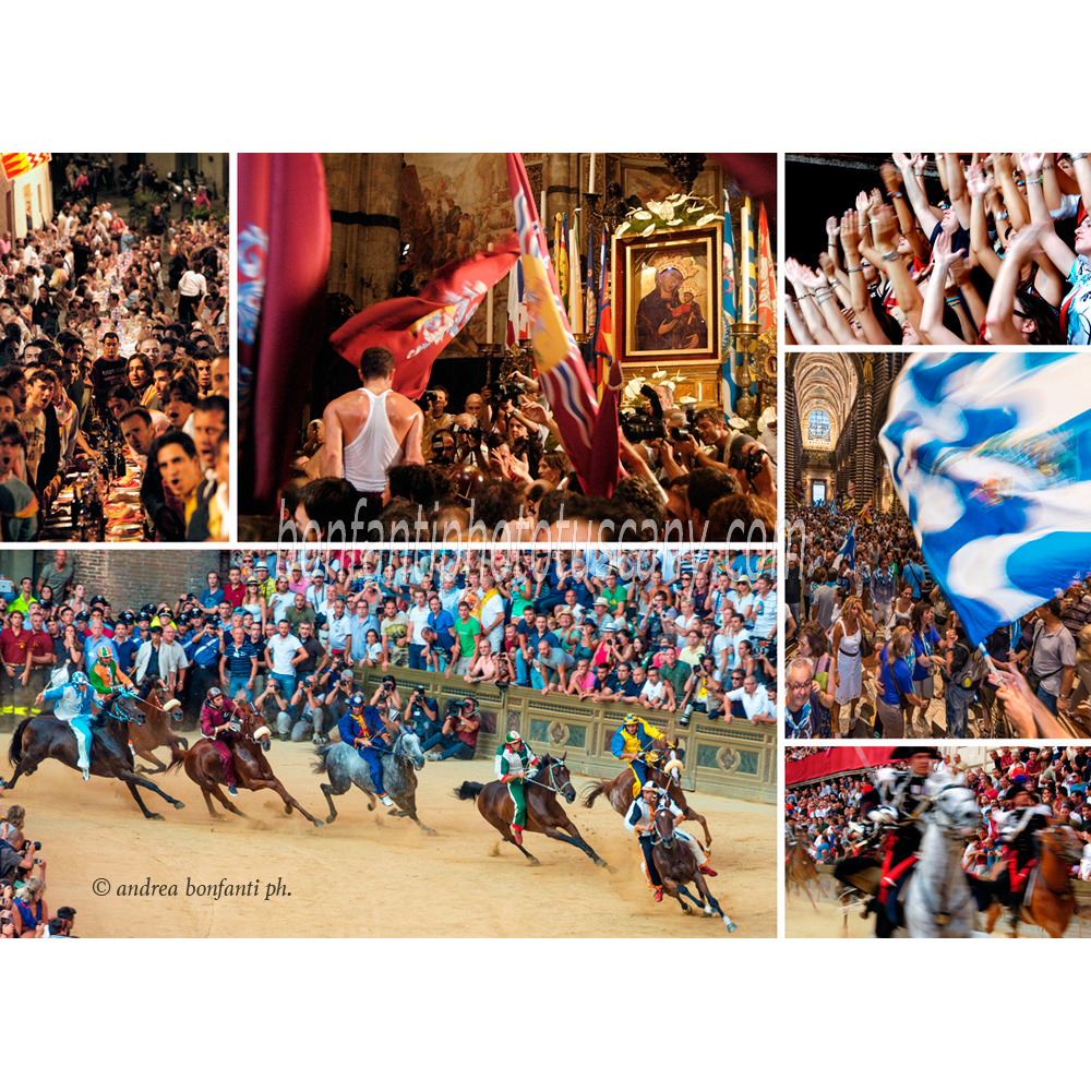 andrea bonfanti ph © 6 frames of Siena Palio in 1