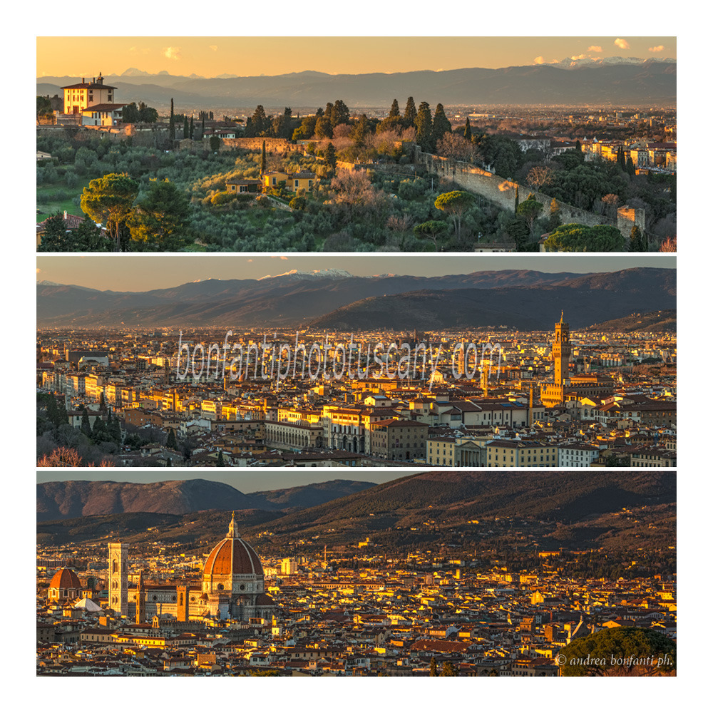 andrea bonfanti ph © Florence panoramic shot divided into 3 parts