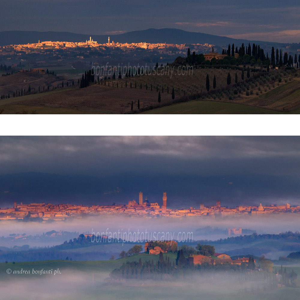 andrea bonfanti ph © 2 views of Siena from the Crete senesi