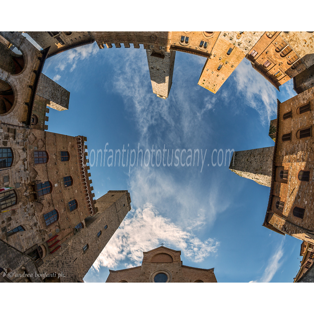 andrea bonfanti ph © Cathedral Square in San Gimignano fish eye andrea bonfanti ph © Cathedral Square in San Gimignano fish eye